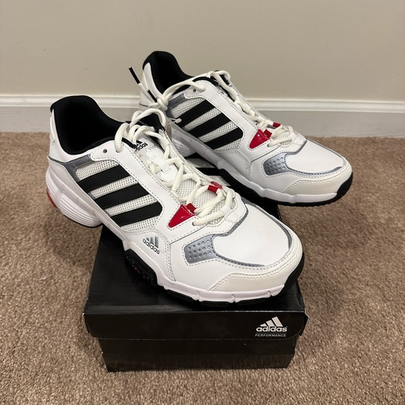 Adidas White Training Sneakers - Barracks Premier - Size 9 Men’s - New in Box - Picture 1 of 6